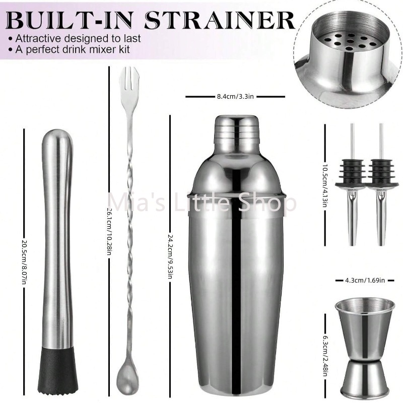 Glass Cocktail Shaker Set, Han - Bar Blender Mixing review and price